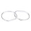 4pcs Chrome Car Dashboard Speedometer Gauge Frame for BMW E46 8