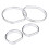 4pcs Chrome Car Dashboard Speedometer Gauge Frame for BMW E46 3