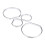 4pcs Chrome Car Dashboard Speedometer Gauge Frame for BMW E46 7