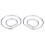 4pcs Chrome Car Dashboard Speedometer Gauge Frame for BMW E46 10