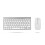 Stylish Silver Slim 2.4GHz Wireless Keyboard Mouse Bundle for Desktop 14
