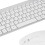 Stylish Silver Slim 2.4GHz Wireless Keyboard Mouse Bundle for Desktop 11
