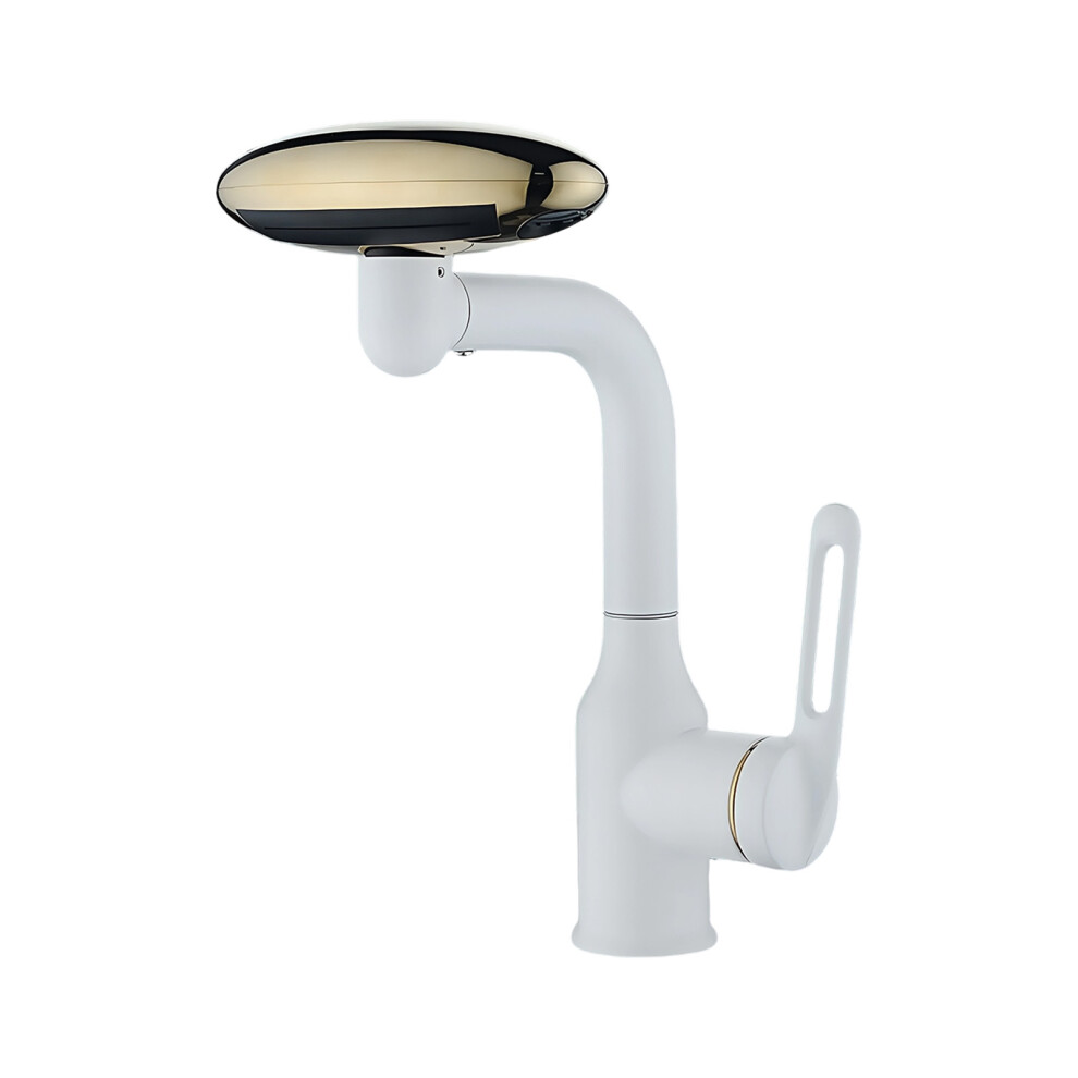 360 Degree Turning Tap Extension Flexible Durable Metal-White 1 7754000423934