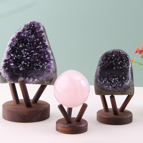 Multipurpose Crystal Ball Holder Wooden Display Rack-Small 1