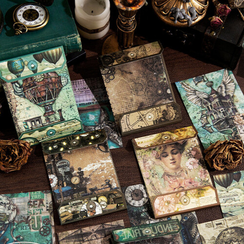 Retro Decorative Paper for Scrapbook Planner Journal Photo-5 1