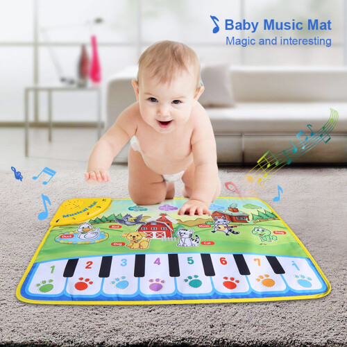 Kinderleichtes Musikmatte mit Multi-Modus-Sound und buntem Muster 2