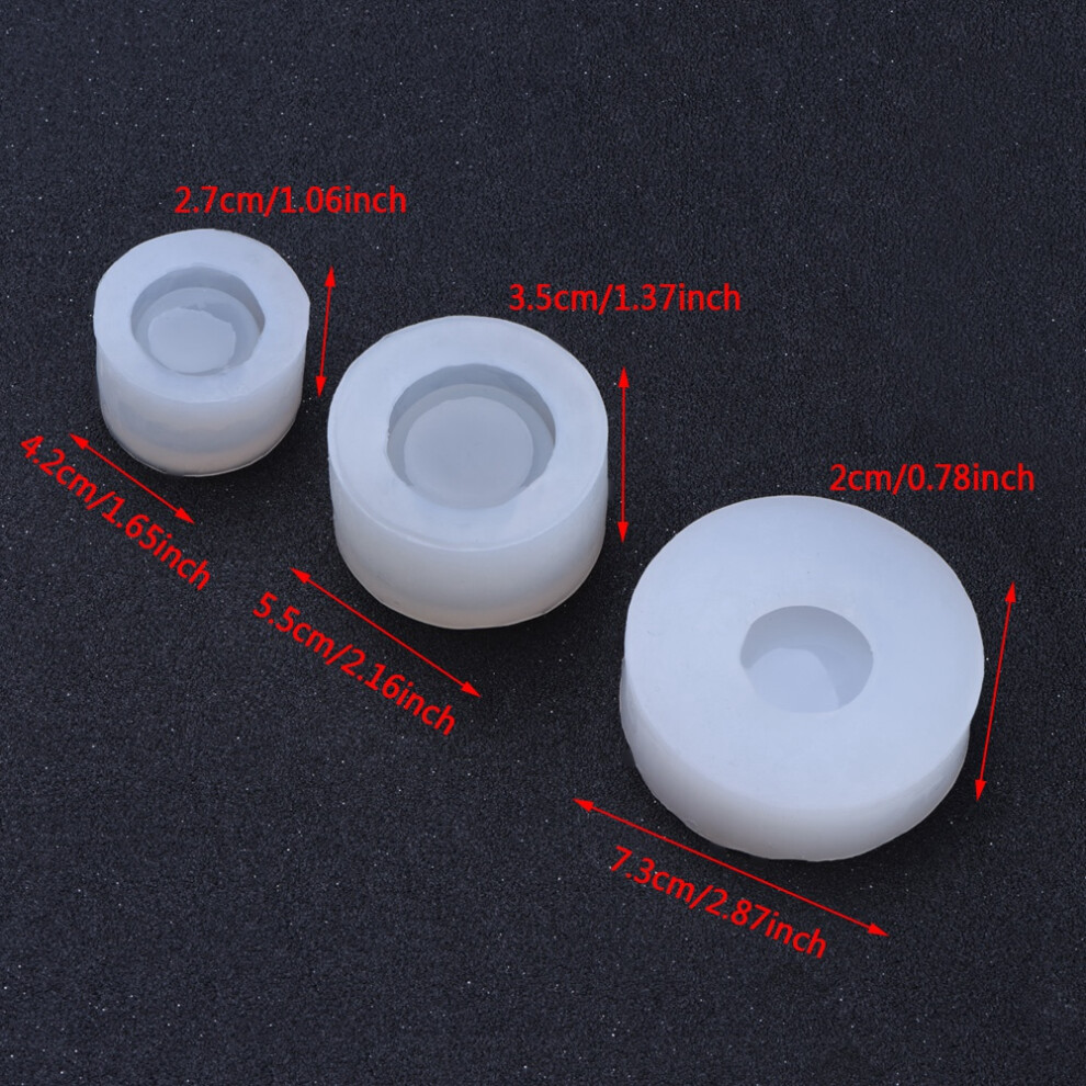 3Pcs Silicone Resin Molds Durable Epoxy Craft Diy Large & Small Bowls Dish Kits 4941362897128