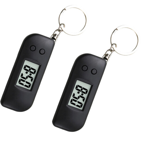 ABS Construction Watch Fashionable for Students-black keychain