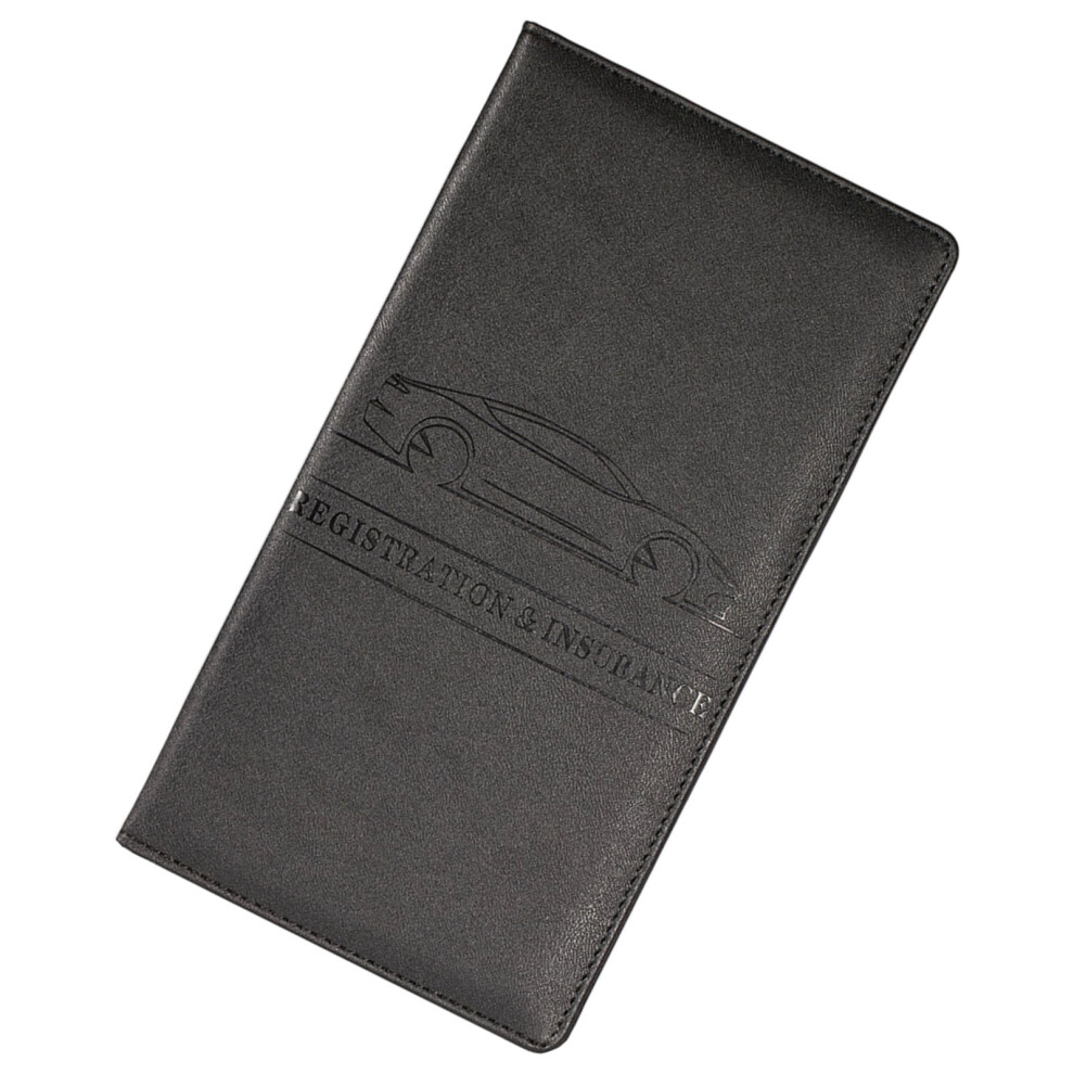 Car Registration And Insurance Card Holder,Car Document- Black 7754000376919