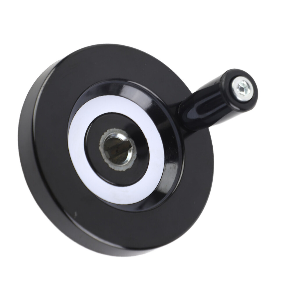 10X 80Mm Lathe Milling Machine Hand Wheel Rear Ripple Revolving Handle Black 9471362897897