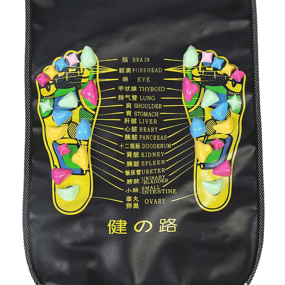 Reflexology Stone Foot Acupoints Massage Mat for Pain Relief and Foot Health