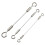 Adjustable Automatic Wire Rope Spring Hook Clothesline System With Stainless Steel Cable Size Color Medium Kit 1