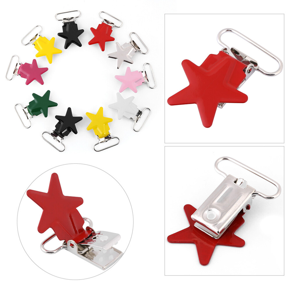 10Pcs Clip-Bänder für Schnuller - DIY Zubehör für Bekleidung