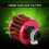 Universal 12mm Red Cold Air Intake Filter Kit for Enhanced Performance 7