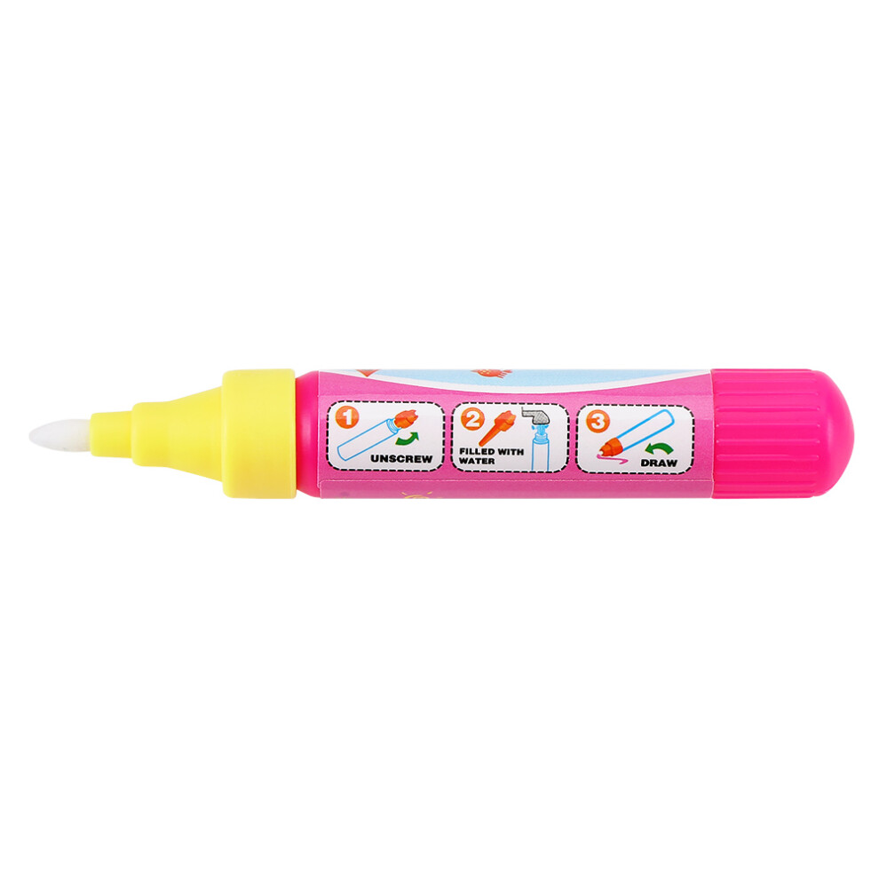 Reusable Water Drawing Card with Pen Portable Learning Toy for Kids