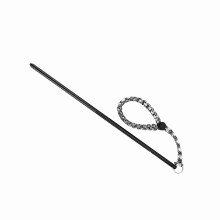 Durable Diving Marker Stick Rod Black with Lanyard Aluminum Alloy