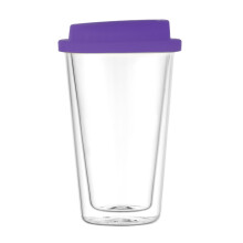 Compagno di viaggio per il caffè: tazze termiche in vetro con coperchio in silicone senza BPA, mantengono la temperatura perfetta per ore, con