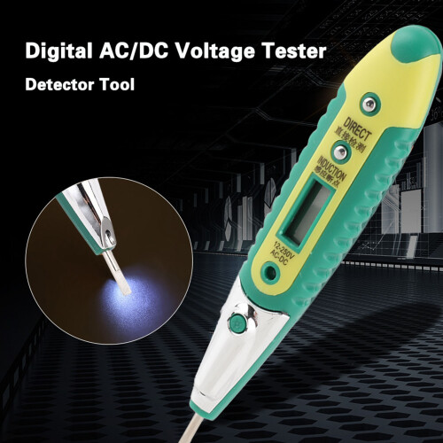 Digitaler AC/DC-Spannungstester-Stift 12-250V mit LED-Display und Licht 2