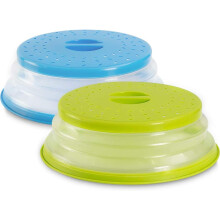 Multifunktionel ovnmåtte, silikonemåtte til mikrobølgeovn med ventilerede huller for optimal dampkontrol, sammenklappeligt design for nem