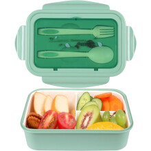 Gourmetmatbehållare för språng, återanvändbara matbehållare, elegant läckagesäker design, BPA-fri, platsbesparande behållare för kontors-