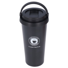 Tazza da caffè riutilizzabile, bicchiere termico in acciaio inox con doppia parete isolante sottovuoto e resistente alla ruggine, ideale per