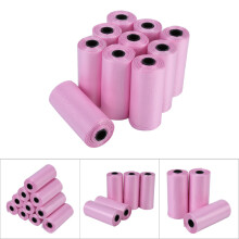 10 Rollen Hundekotbeutel 33cm x 22cm Robuste Müllbeutel Pink