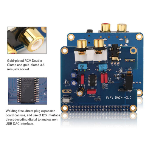 Raspberry Pi Digital Audio Card with I2S Interface – PiFi DIGI DAC for 3B/2B 2
