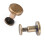 20pcs Copper Brass Fasteners Flat Head Nails Rivets Leather Cap 8mm 8