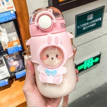 Stijlvolle waterfles met dierenprint, lekvrij en BPA-vrij, ideaal voor meisjes en buitenactiviteiten (720 ml)