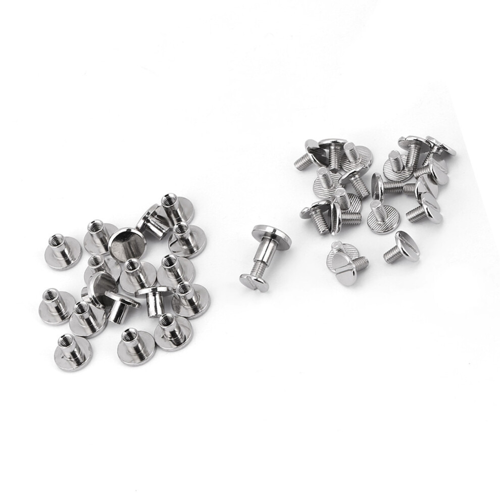 20 Stã¼Ck Messing Gewindemutter Nieten Schrauben Fã¼R Lederarbeiten 4321362901238