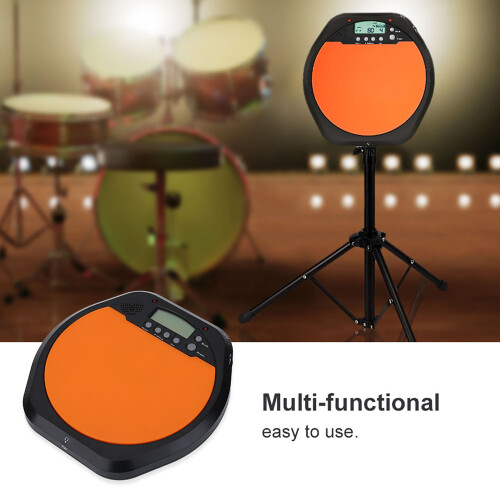 Digital Electronic Drummer Practice Drum Pad Metronome with Earphone Compact