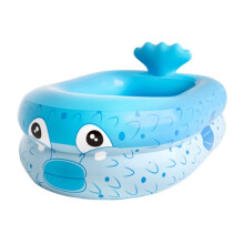 Paddling Pool Inflatable Swimming Pool 110 x 90 x 35 cm Blue Multicolor For Outdoor Use