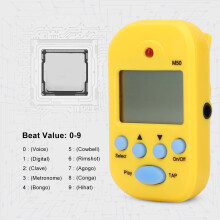 Mini Digitaler Beat Tap M50 Tempo Metronom Clip - Gelb, 30g