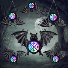 Harrycle Lampiony Nietoperze na Halloween 6 szuk Zasilane Bateriami Lanterne Harrycle Chauves-souris pour Halloween 6 pièces Alimentées par piles
