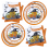 Assiettes et Serviettes Halloween Jetables Lot de 20 Pièces 4