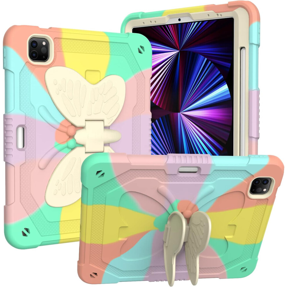 Heavy-Duty Case For Ipad Air - Shockproof Cover For 4Th/5Th Gen 10.9" With Kickstand & Shoulder Strap 5906792648565