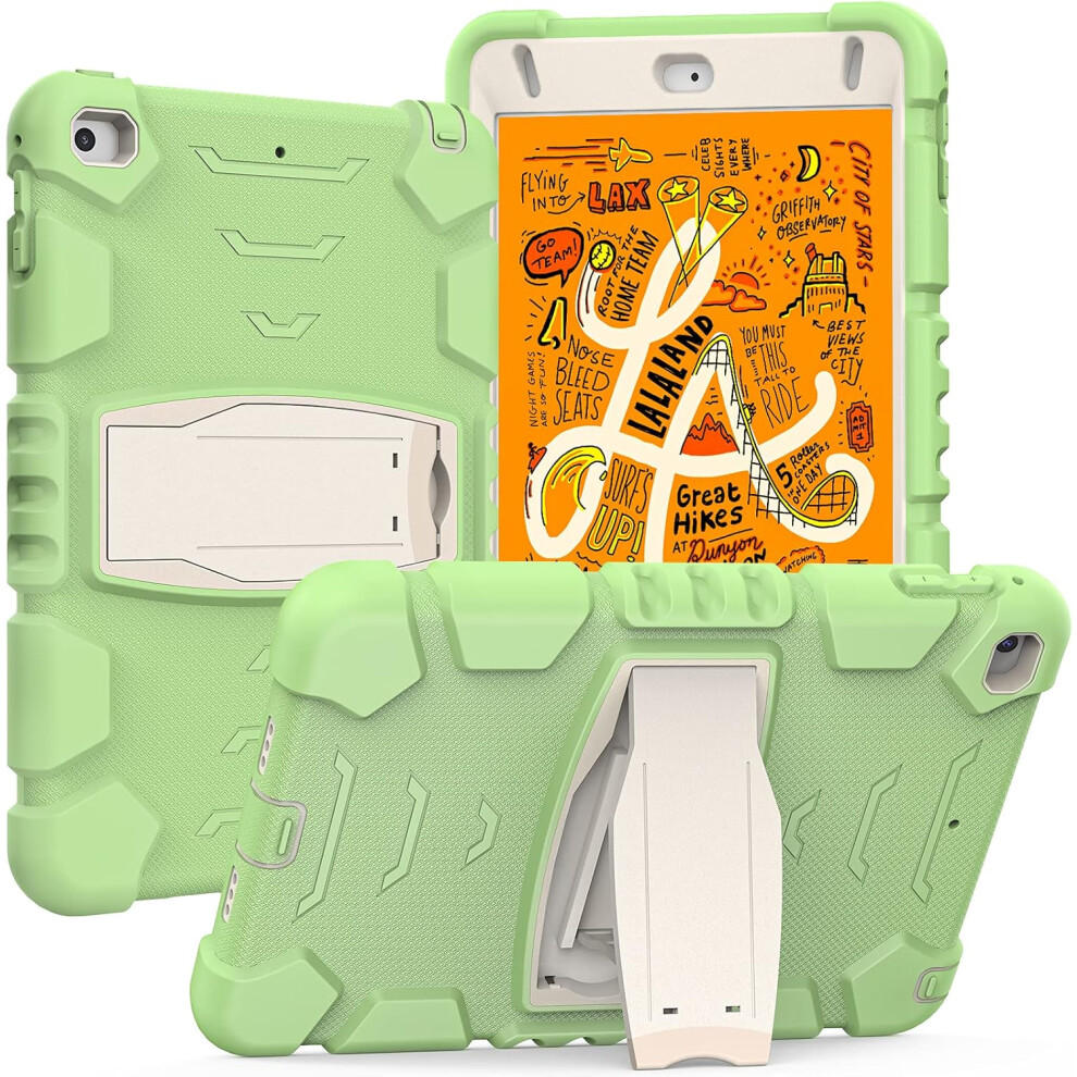Rugged Case For Ipad Air 3/Pro 10.5" - Heavy-Duty Shockproof Cover With Built-In Kickstand For Kids & Adults Green 5906792649609