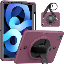 Gepanzerte Hülle mit Schwenkständer für iPad Air 4/iPad Pro 11 Maroon — tablethülle, ipad 11 hülle
