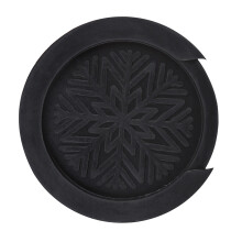41in Acoustic Guitar Sound Hole Cover Block - Black Rubber Echo Dampener