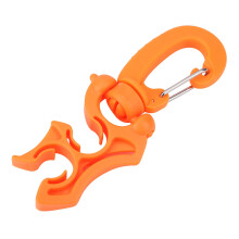 Outdoor-Tauch-Doppel-BCD, Niederdruckschlauch-Klemmbefestigung mit Schnapphaken, Orange