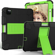 Étui pour iPad Air 4 2020 et Pro 11 avec Support Robuste Vert