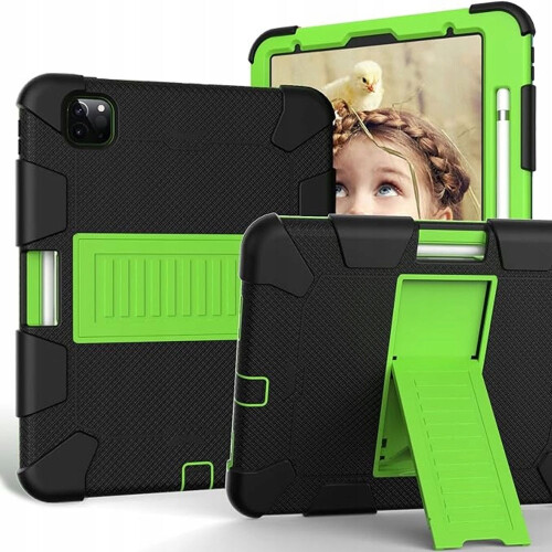 Étui pour iPad Air 4 2020 et Pro 11 avec Support Robuste Vert 2