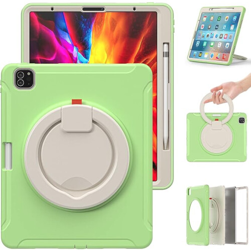 Étui avec Support pour iPad Air 4/5 10.9 Pouces Pro 11 2018/20/21 Vert 1