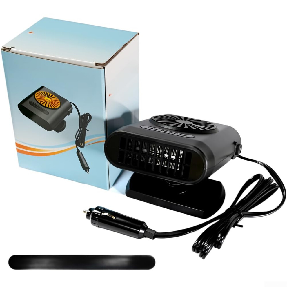 Auto Windshield Heater Defroster 12V 200W Portable With Adjustable Airflow For Fog And Frost Removal Black 9067246897239
