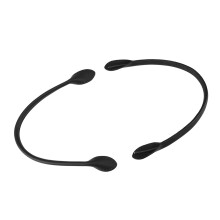 Genuine Leather Bag Straps Handles Set - 2 Pcs Black for DIY Hand Features