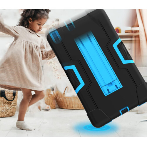Étui pour Samsung Galaxy Tab A 8.4'' avec support Noir et bleu 2