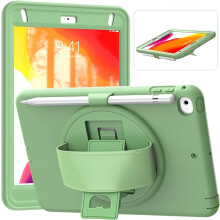 Tasche mit Ständer und Halterung für iPad Mini 5/Mini 4 7.9 Zoll Grün — ipad mini schutzhülle, tablet cover stoßfest