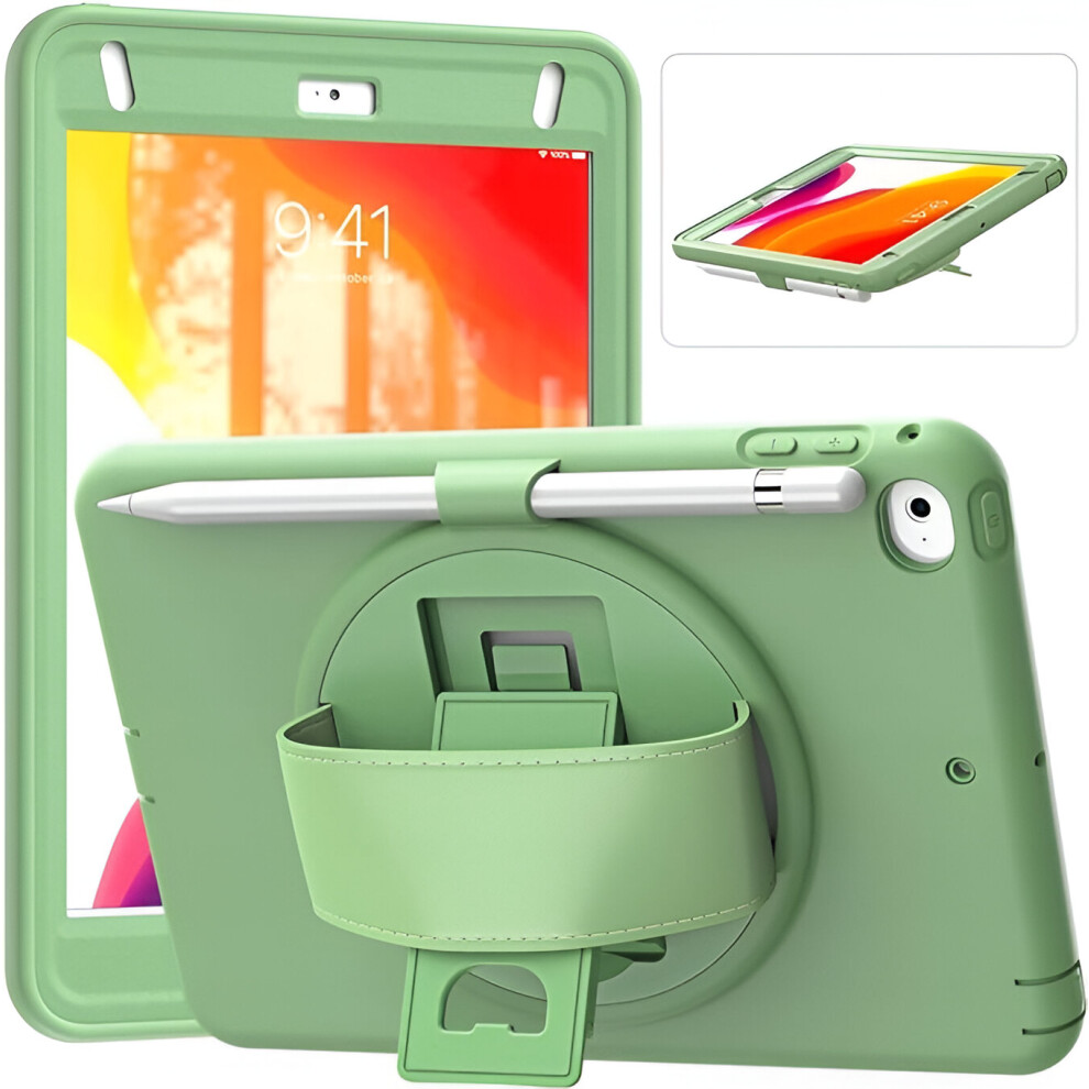 Shockproof Case For Ipad Mini 5/4 - 360 Rotating Stand Cover With Handle For 7.9-Inch Apple Tablet A2133 A2124 A1538 A1550 Green 5906792642464