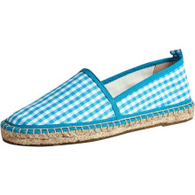 TALAMANTRA Zapatillas tipo alpargata para mujer de algodón orgánico azul talla 37-38 EU