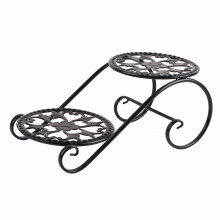Pflanzenständer für den Außenbereich, Blumentopfhalter aus Metall im Retro-Design für drinnen und draußen, korrosionsbeständiger Pflanzkübel